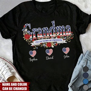 USA Mom - 250th Anniversary of Freedom 1776–2026 - Personalized Shirt