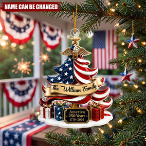 Celebrating America’s Legacy Together - Personalized Acrylic Custom Shape Ornament
