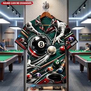 Billiards- Personalized Hawaiian Shirt, Gifts For Billiards Lovers