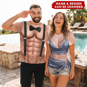 Bridesmaid And Best Men Bikini For Summer - Personalized Funny T-shirt