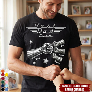 Best Dad Ever, Best Papa Ever - Personalized Shirt For Dad, Grandpa