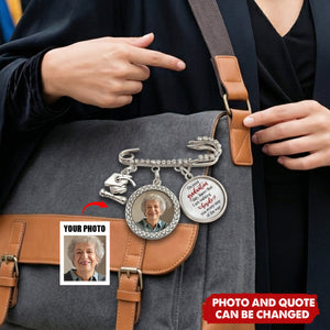 This Achievement Is For You Above - Personalized Lapel Pin With Photo Charms