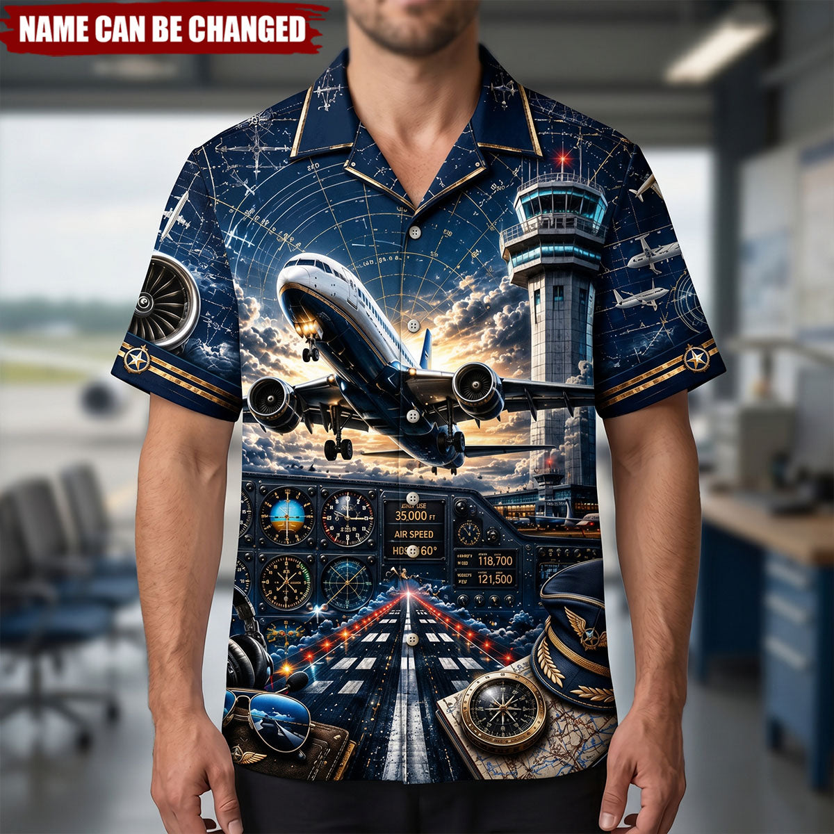 Sky Commander Hawaiian Shirt - Gifts For Pilots