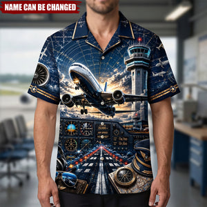Sky Commander Hawaiian Shirt - Gifts For Pilots