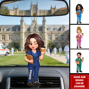 New Nurse - Personalized Car Hanger, RN Gift, BSN Gift, Nursing Graduation Gift