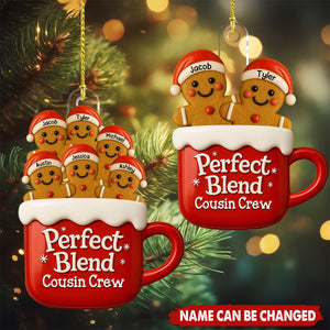 Perfect Gingerbread Crew - Personalized Christmas Acrylic Ornament