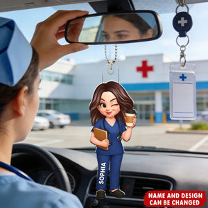 New Nurse - Personalized Car Hanger, RN Gift, BSN Gift, Nursing Graduation Gift