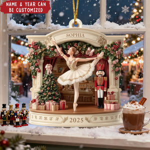 Ballet Stage - Personalized Christmas Acrylic Ornament