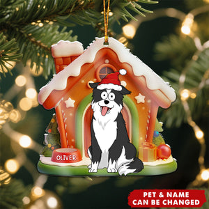 Funny Christmas Pet - Personalized Acrylic Ornament
