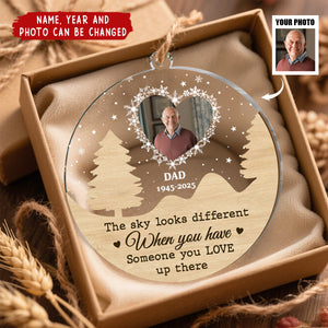 The Sky Looks Different When You Have Someone You Love Up There - Personalized 2-Layered Mix Ornament