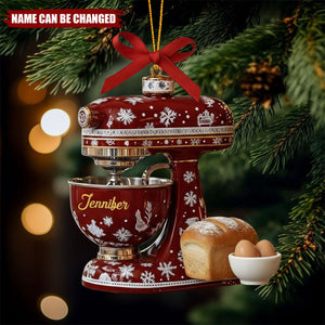 Christmas Mixer Ornament, Personalized Baking Ornament, Kitchen Mixer Ornament,Gift for Baker, Xmas Kitchen Decor