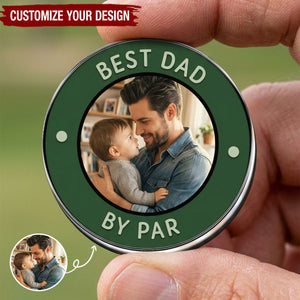 Best Dad By Par - Personalized Golf Ball MarkerBest Dad By Par - Personalized Golf Ball Marker