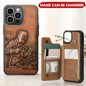 Strongest Welder - Personalized Welder Fully Printed Wallet Phone Case