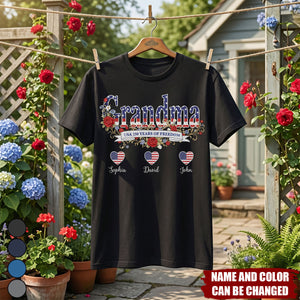 USA Mom - 250th Anniversary of Freedom 1776–2026 - Personalized Shirt