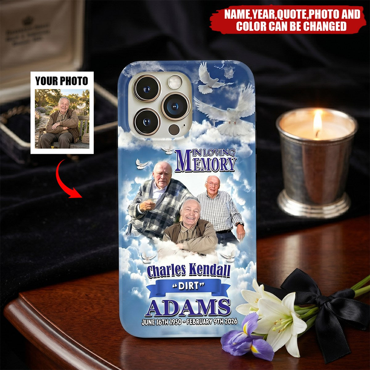 Forever Remembered Forever Missed In Heaven - Personalized Full Print Phone Case