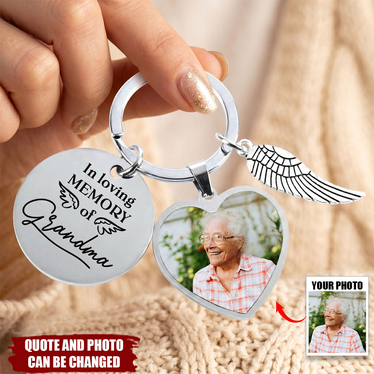 Graduation Day Memorial Custom Photo - Personalized Keychain