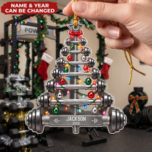 Gym Dumbbell – Personalized Acrylic Custom Shape Ornament