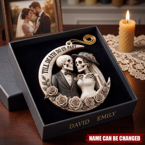 Till Death Do Us Part – Personalized Wooden Custom Shape Ornament