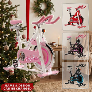Spin Bike – Personalized Acrylic Custom Shape Ornament