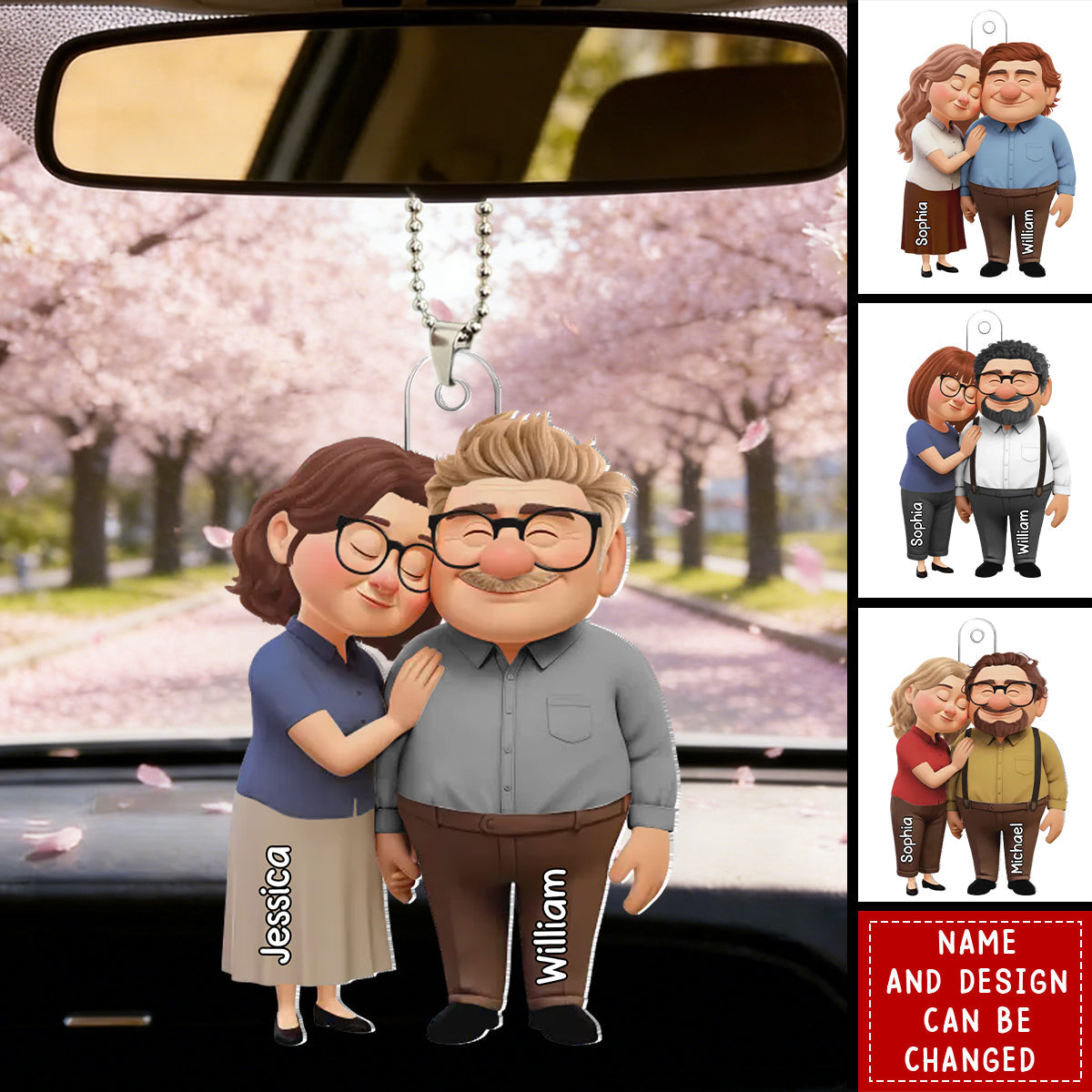 Together We Make Sense - Personalized Acrylic Car Ornament