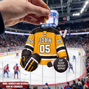 Hockey On – Personalized Acrylic Custom Shape Ornament