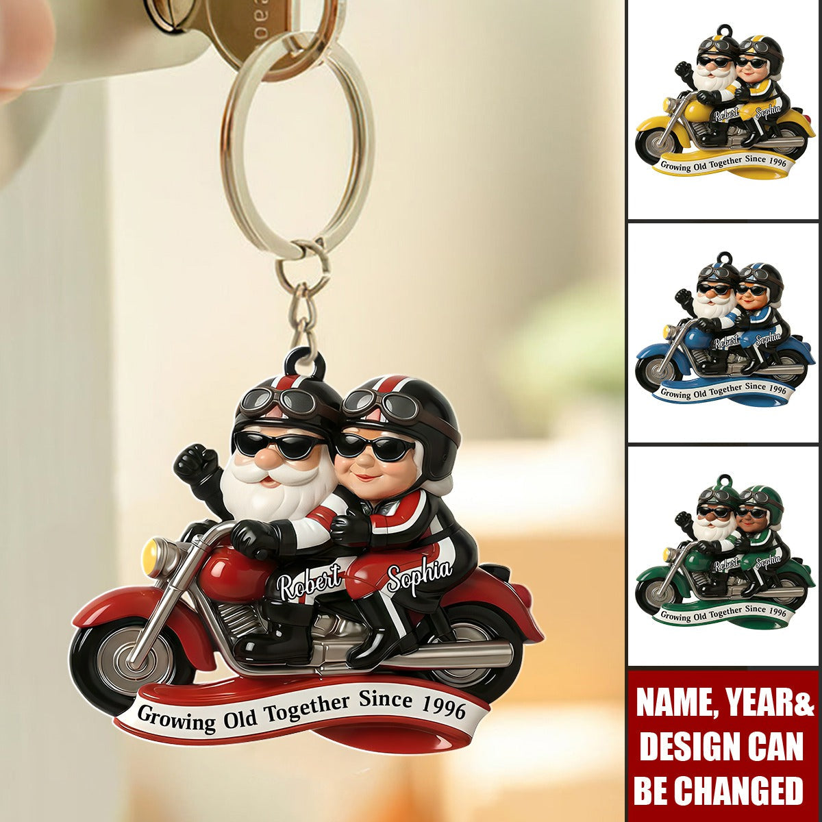 Partners In Every Mile - Personalized Keychain