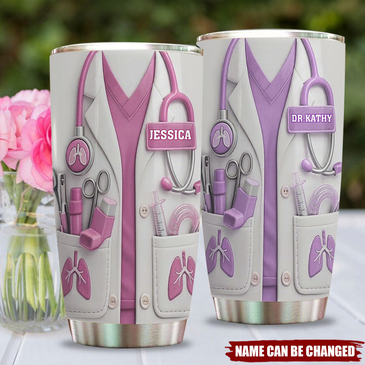 Medical Professional Appreciation Custom Tumbler,Personalized Stainless Steel Tumbler