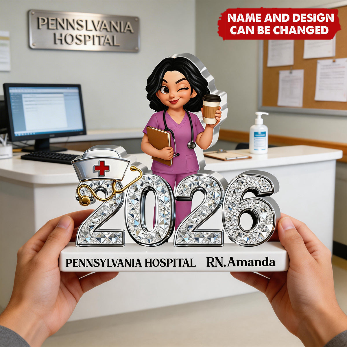 I'm A Nurse - Personalized Custom Shaped Acrylic Plaque