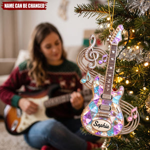 Born to Play Guitar – Personalized Acrylic Custom Shape Ornament