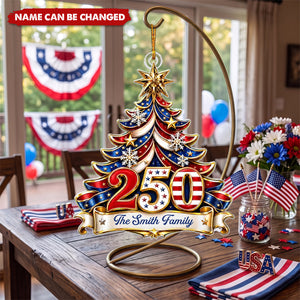 Celebrating Freedom Together - Personalized Acrylic Custom Shape Ornament