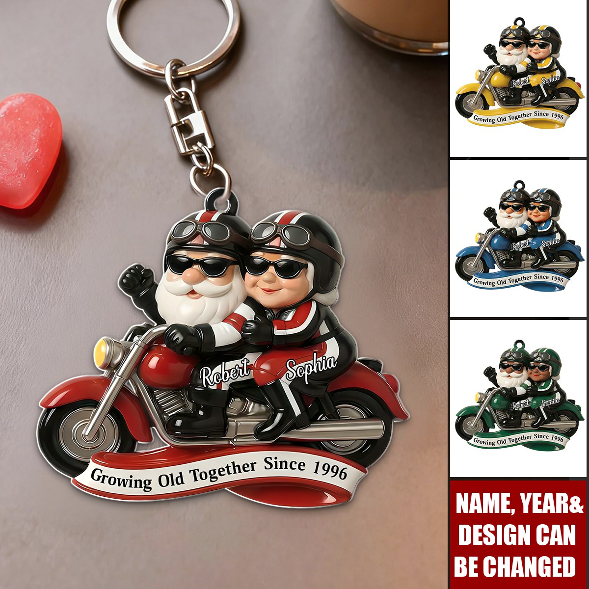 Partners In Every Mile - Personalized Keychain