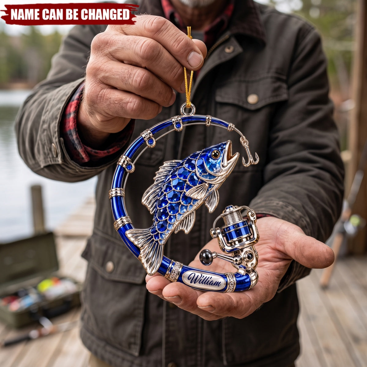 Fishing Life – Personalized Acrylic Custom Shape Ornament