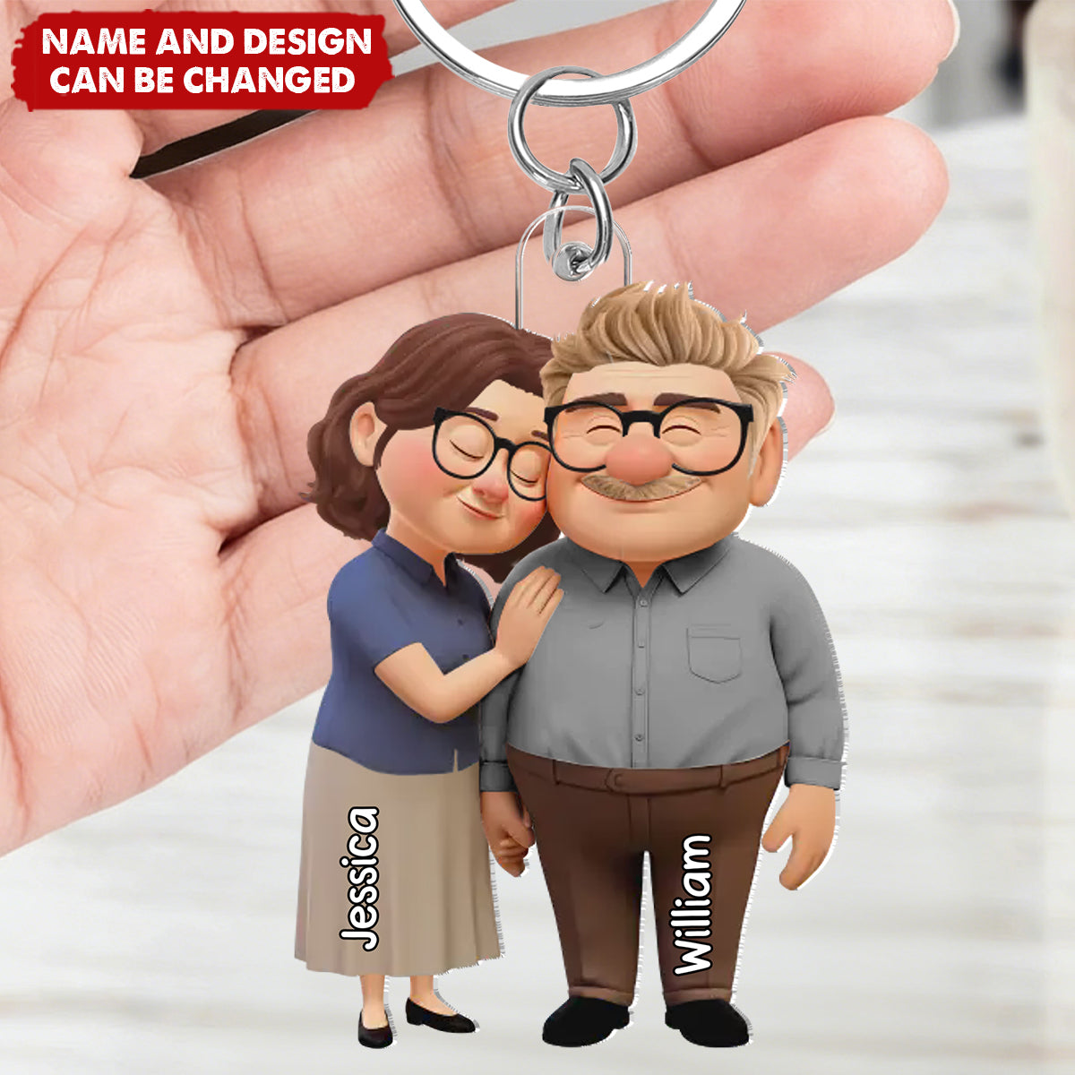 Together We Make Sense - Personalized Keychain
