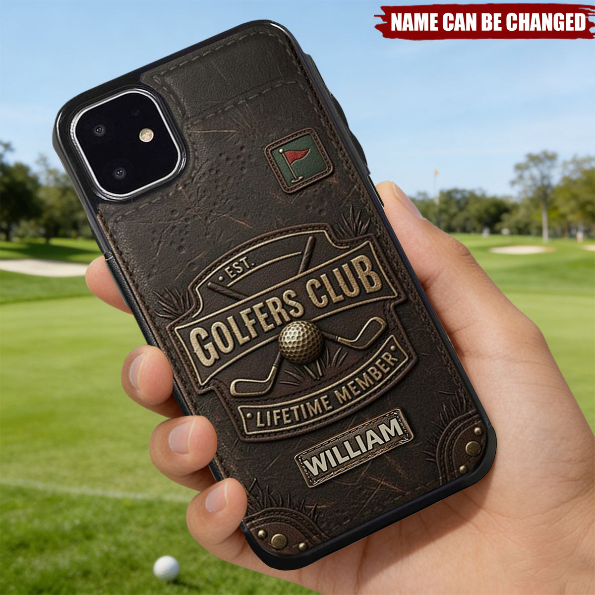 Life Time Golf Club Member - Personalized Golf Fully Printed Wallet Phone Case