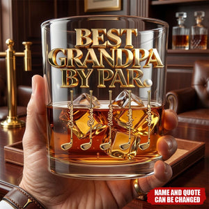 Legendary Golf Dad - Personalized Whiskey Glass,  Father's Day Gift For Dad, Grandpa