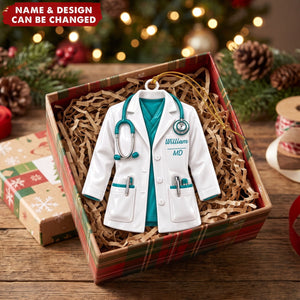 Heroes in White Coats – Personalized Acrylic Custom Shape Ornament