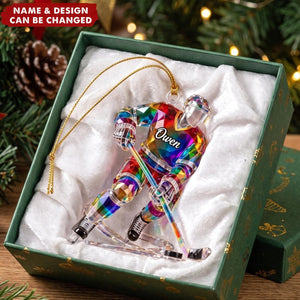 Ice Hockey  – Personalized Acrylic Custom Shape Ornament