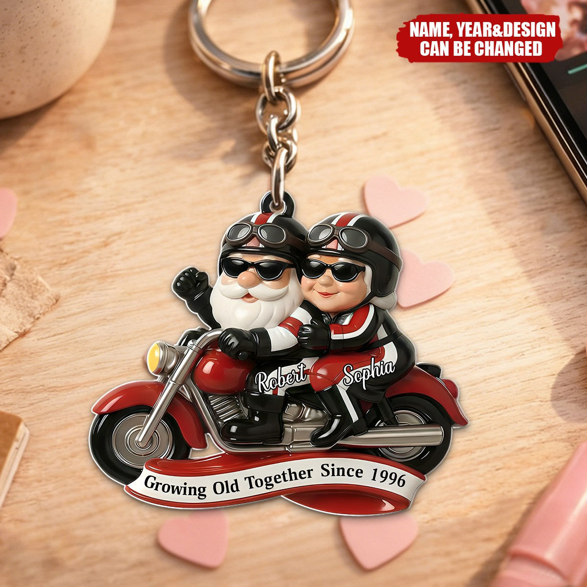 Partners In Every Mile - Personalized Keychain