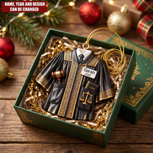 Judge Judicial Robe – Personalized Acrylic Custom Shape Ornament