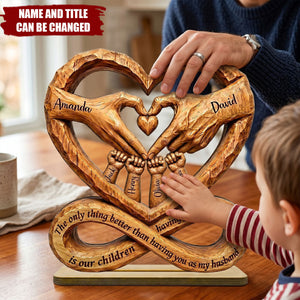 The Only Better Thing - Personalized 2-Layered Wooden Plaque ,Gift for Husband