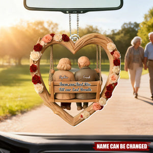 From Our First Kiss Till Our Last Breath, Roses In Heart, Car Hanging Ornament