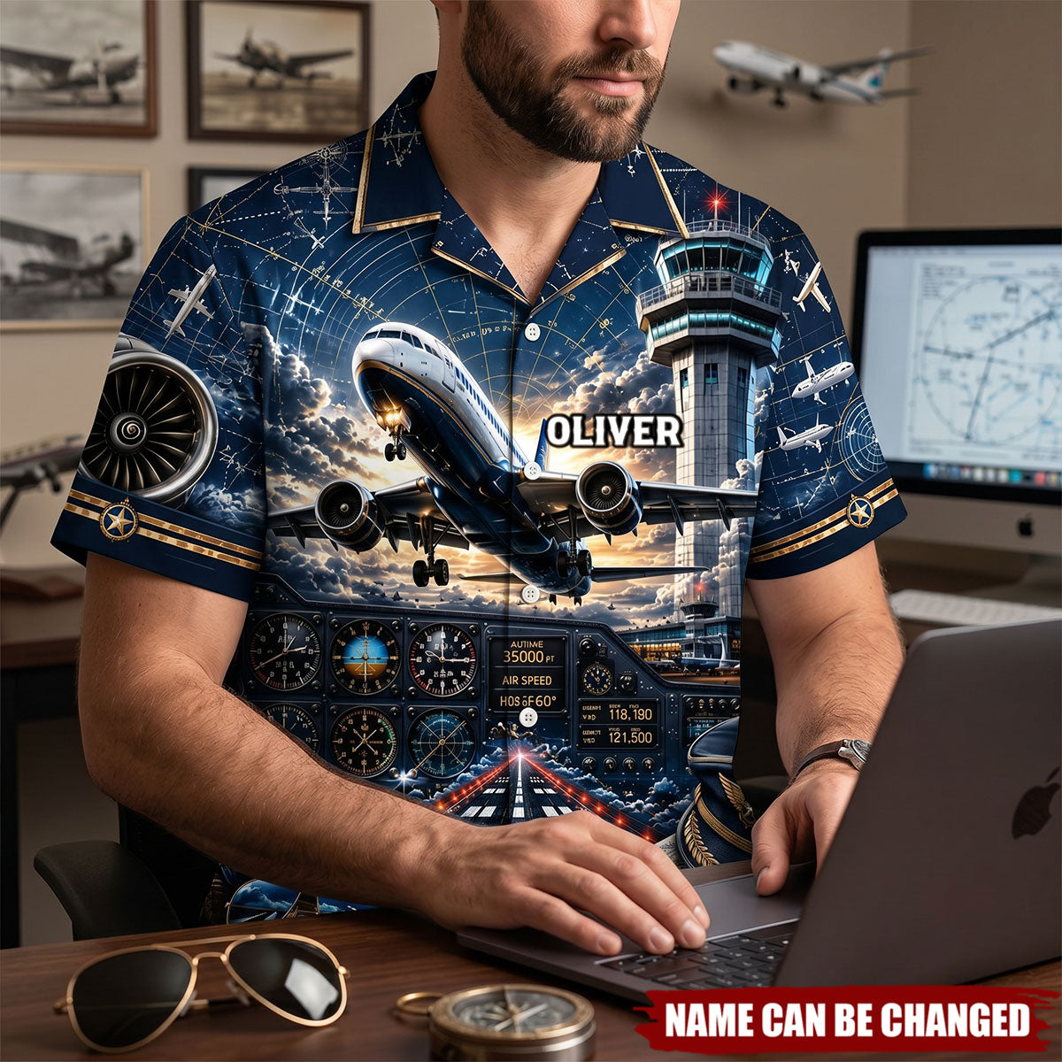 Sky Commander Hawaiian Shirt - Gifts For Pilots