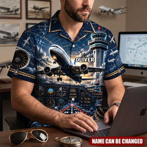Sky Commander Hawaiian Shirt - Gifts For Pilots