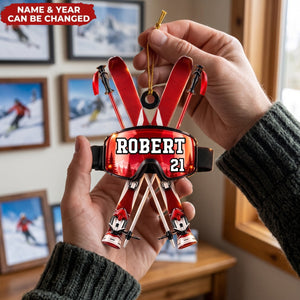 To the Ski Lover – Personalized Acrylic Custom Shape Ornament