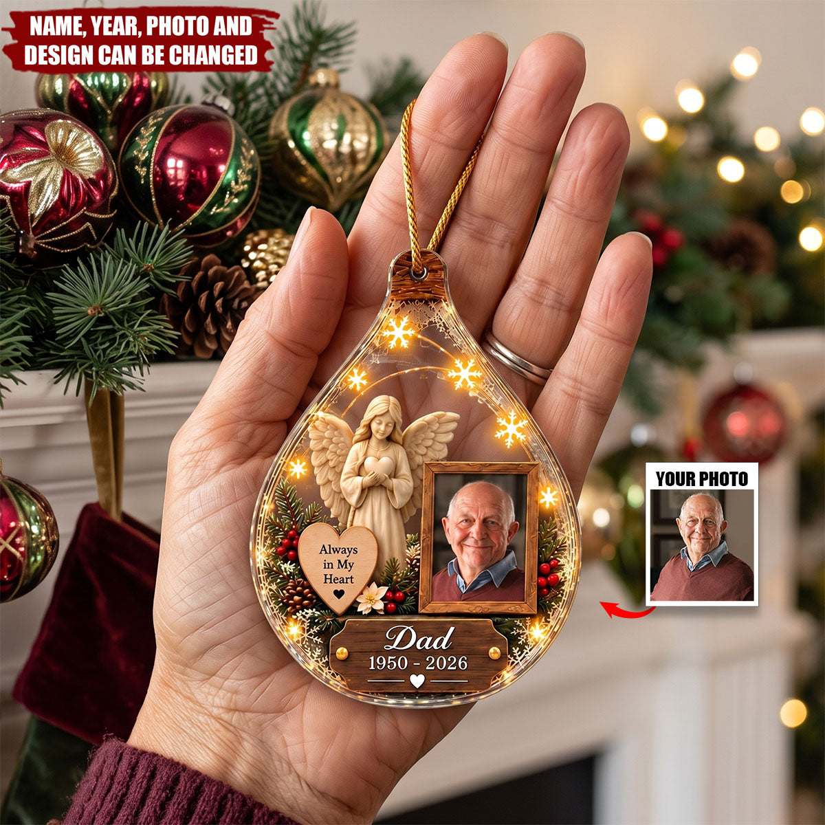 In Loving Memory – Personalized Acrylic Custom Shape Ornament