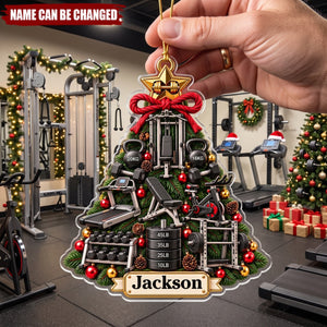 Gym Christmas Tree – Personalized Acrylic Custom Shape Ornament