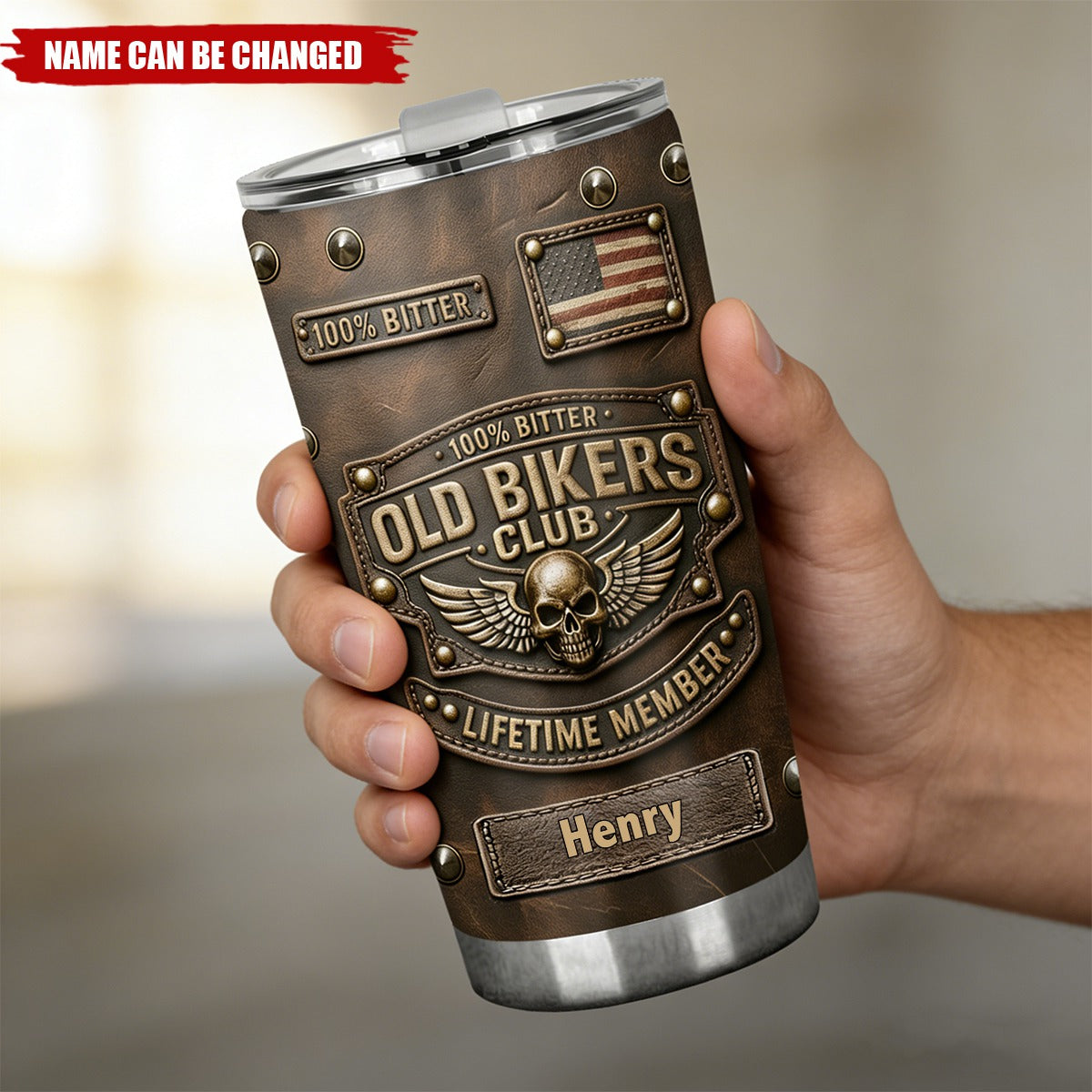 Old Biker Club - Personalized Biker Tumbler