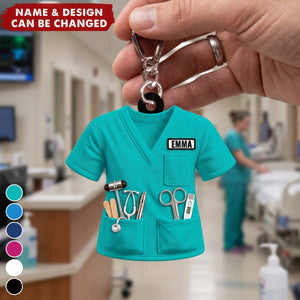 Scrubs & Medical Tools – Personalized Acrylic Keychain