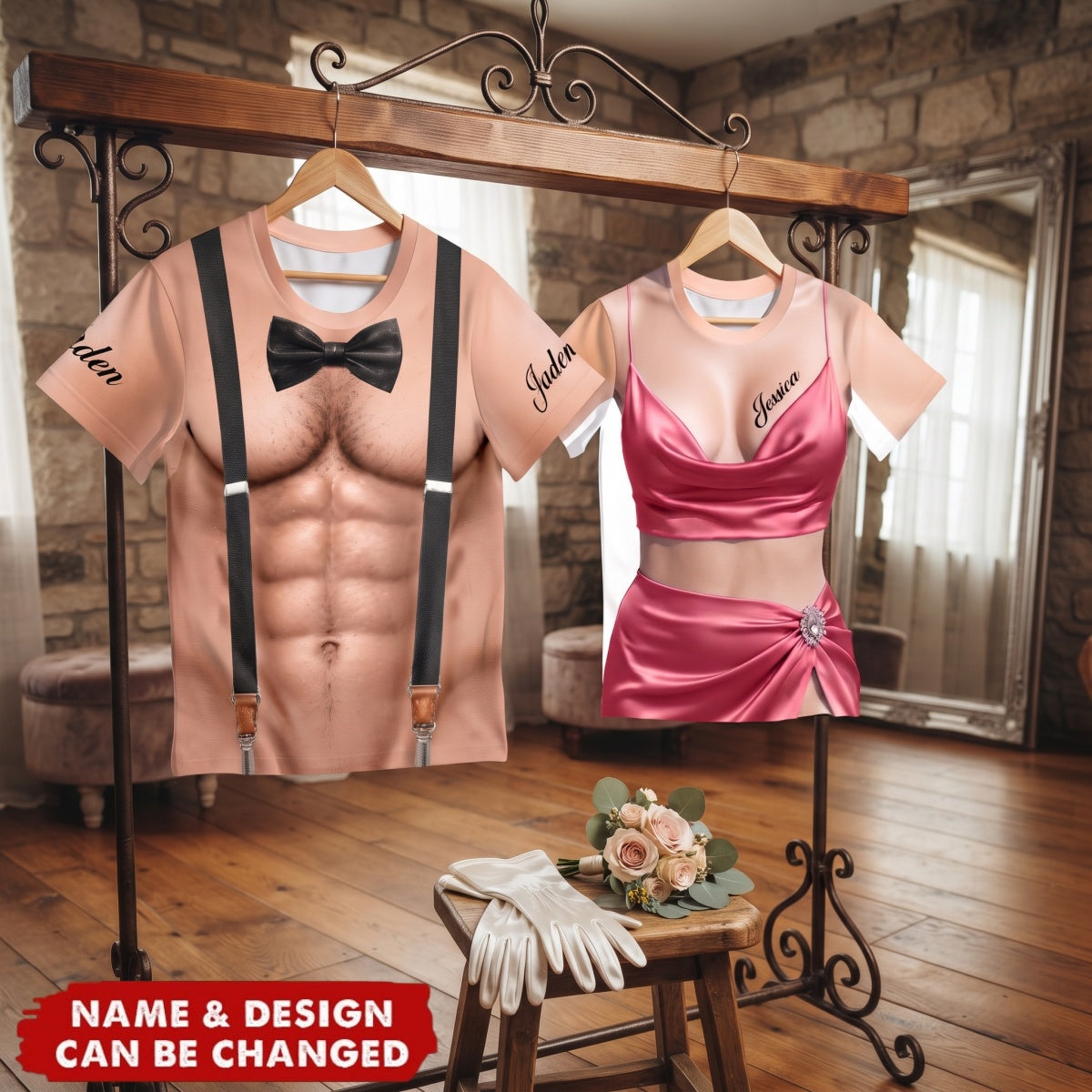 Bridesmaid And Best Men Bikini For Summer - Personalized Funny T-shirt
