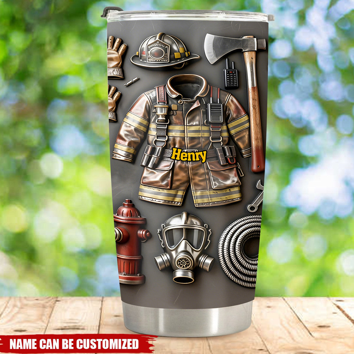 Proud Firefighter - Personalized Firefighter Tumbler